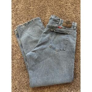 mens wrangler jeans 38x30 Medium Wash Straight Leg Workwear